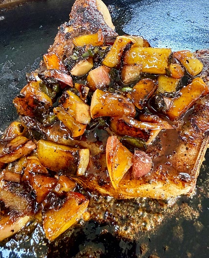Blackstone Apple Jalapeno Pork Chops