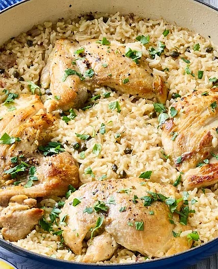 One pan chicken piccta and rice