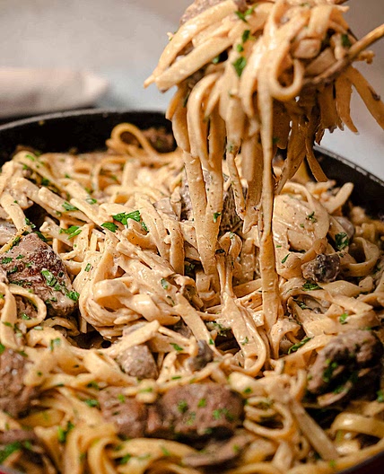 Creamy Beef and Mushroom Stroganoff