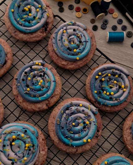 Coraline Blueberry Lemon Cookies (The Other World Swirl Cookies)