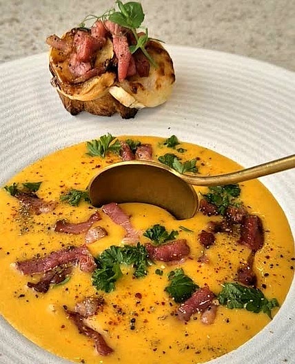 Soupe gourmande butternut & patate douce
