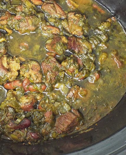 Slow Cooker Ghormeh Sabzi (Persian Beef Stew)