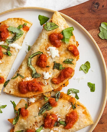 Crispy Pizza White Bean Tacos (vegetarian)