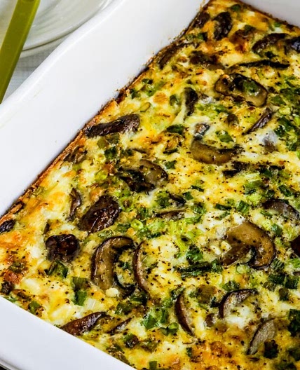 Mushroom and Feta Breakfast Casserole