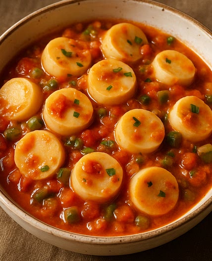 Palmito guisado (Stewed heart of palm)