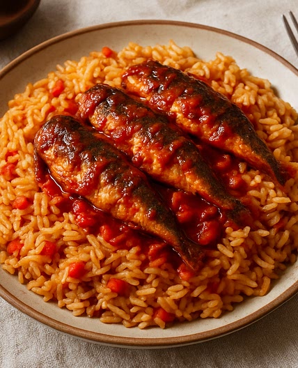 Locrio de Pica-Pica (sardinas en salsa de tomate picante)