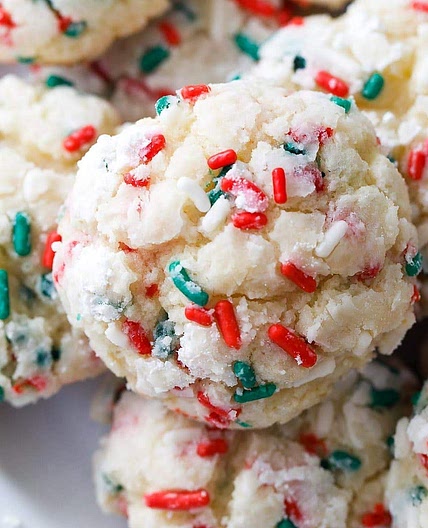 Christmas Gooey Butter Cookies