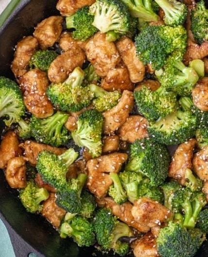 Honey Sesame Chicken and Broccoli