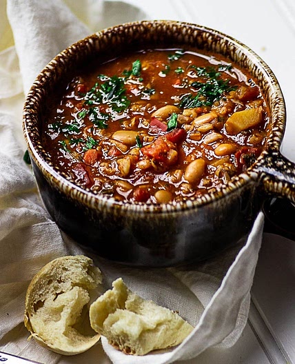 Vegan Serbian White Bean Soup (Pasulj)