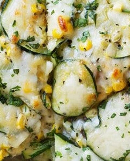 Tarte aux courgettes et maïs