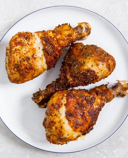 Air Fryer Chicken Legs With Keto Dry Rub