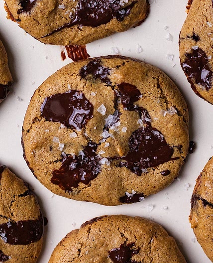 Vegan Pumpkin Oat Flour Chocolate Chip Cookies