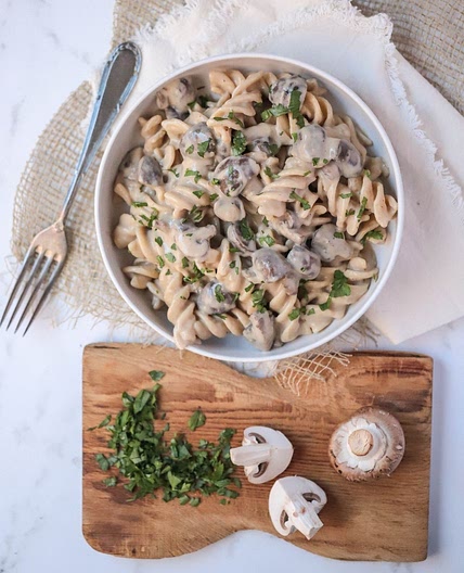 Vegan Mushroom Stroganoff