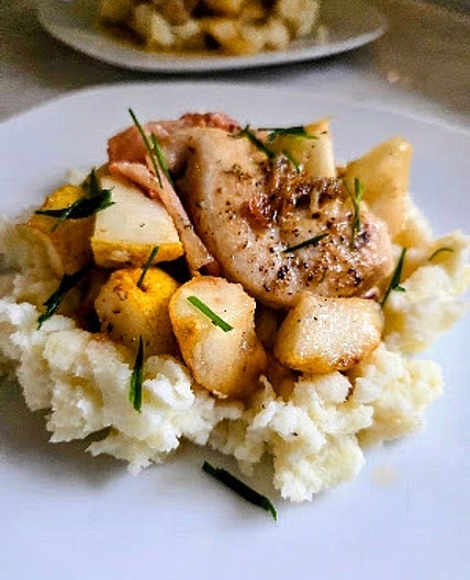 Savory Honey Chicken with Pears