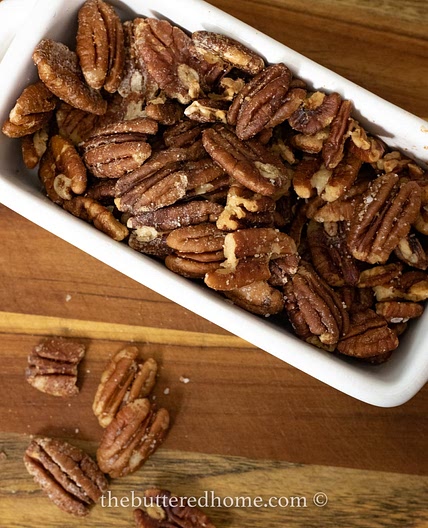 Oven Roasted Salted Pecans
