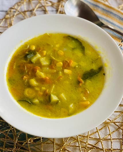 Mexican Squash Blossom Soup (Sopa de Flor de Calabaza)