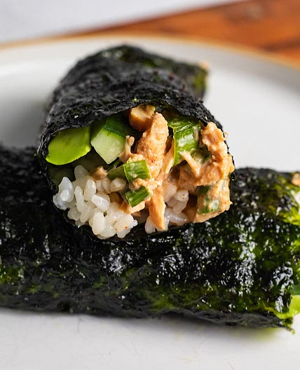 Spicy Tuna Salad Hand Rolls