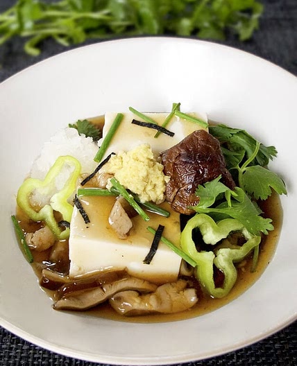 Tofu with Mushroom Sauce