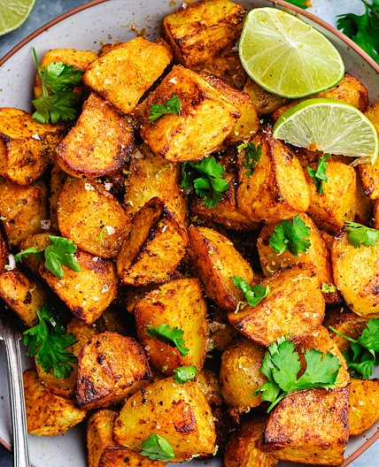 Curry roasted potatoes