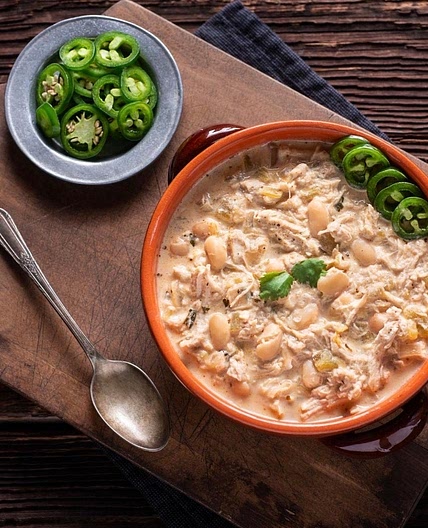 Crock Pot Creamy White Chicken Chili