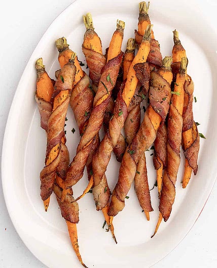 Savory Bacon Wrapped Carrots Recipe