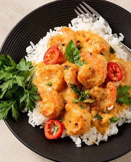 Shrimp in Coconut Sauce