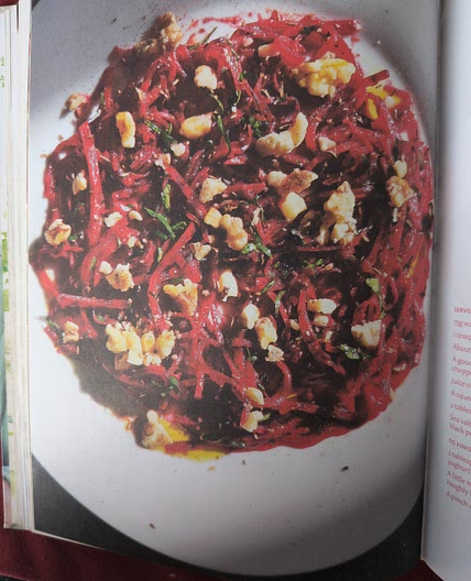 Beetroot salad with walnuts and cumin
