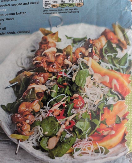 Caramelised Chicken and Papaya Satay Noodles