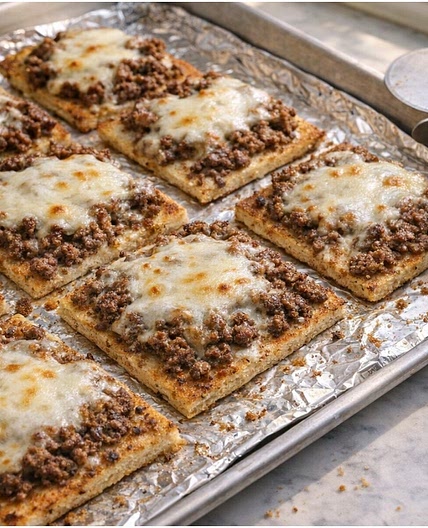 Oven Baked Beef Flatbread 