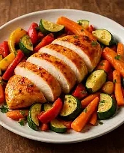 One‑Pan Baked Chicken & Veggies