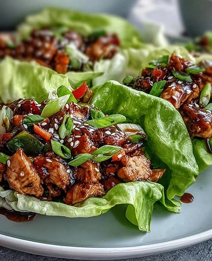 Asian Chicken Lettuce Wraps
