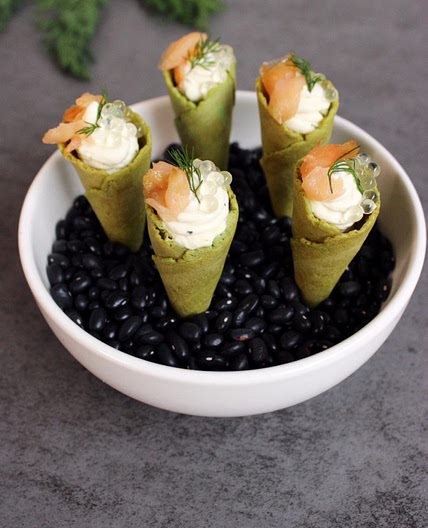 Easy Salmon Cornets