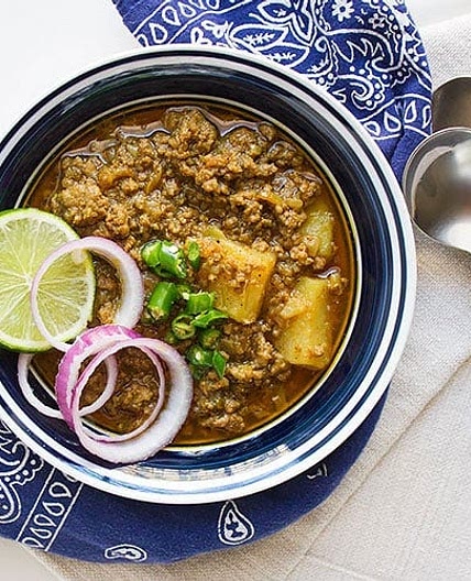 Aloo Keema Dhaba Style Recipe Card