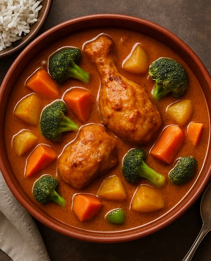 Smoked Madras Chicken & Vegetable Curry (Smooth Gravy Method)