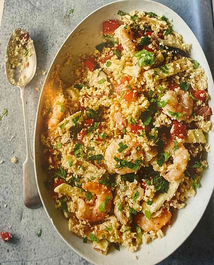 Vietnamese prawn and bacon fried rice
