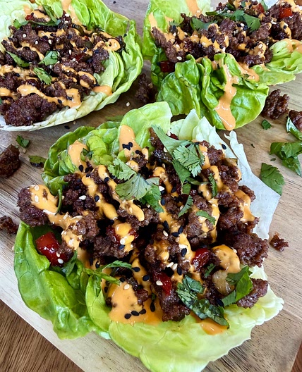 Blackstone Chili Sesame Lettuce Wraps