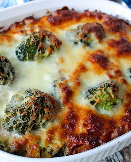 Hamburger, Sausage, Broccoli Alfredo - Low Carb