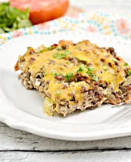 Keto Cheeseburger Casserole