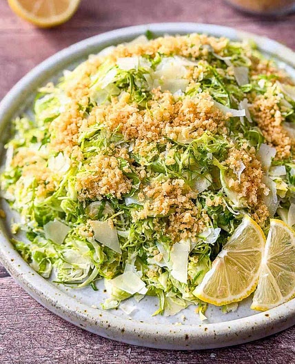 Shaved Brussels Sprouts Salad with Parmesan