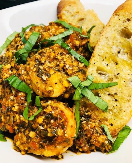 Roasted Red Pepper and Parmesan Shrimp