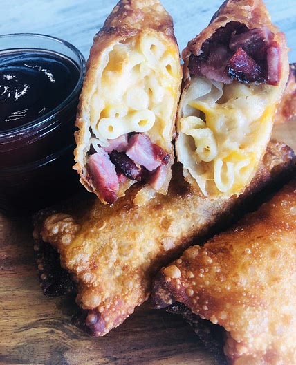 Brisket Mac and Cheese Egg Rolls