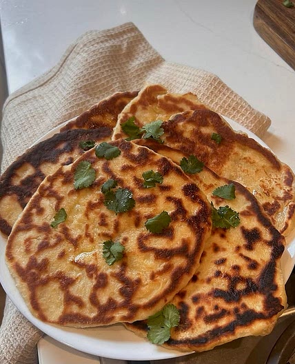 Tvarohové placky (naan)
