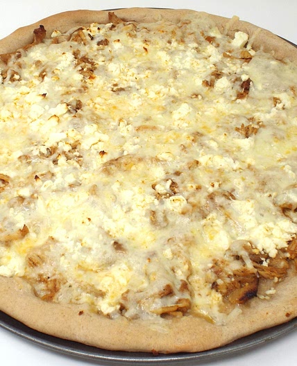 Buffalo Chicken and Feta Pizza