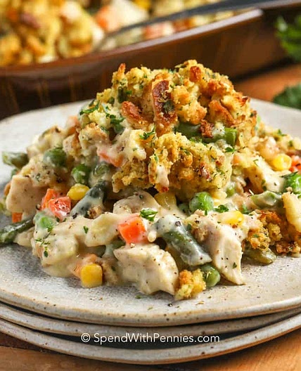 Chicken Stuffing Casserole