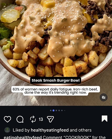 Steak Smash Burger Bowl