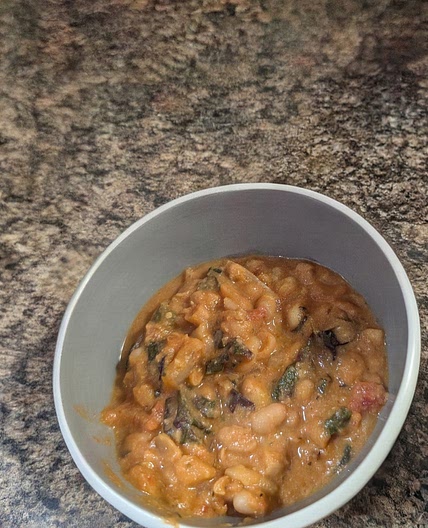 High-Protein White Bean & Chard "Lasagna" Soup