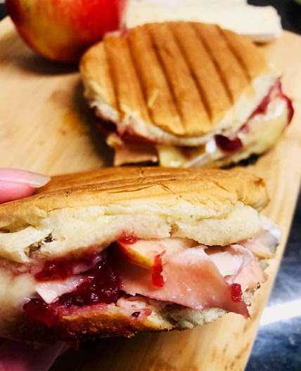 Turkey Brie and Cranberry Paninis