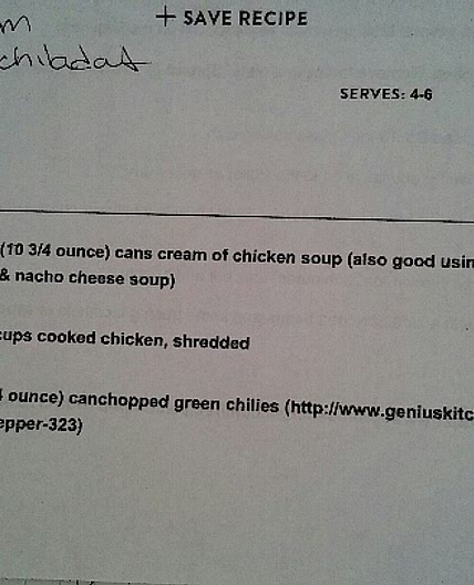 Sour Cream Enchiladas