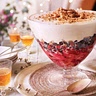Panettone, vin santo berries and zabaglione cream trifle