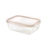 Glass container with loose fitting lid